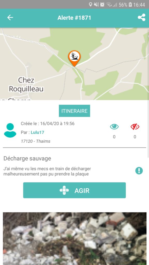decharge sauvage carte cm