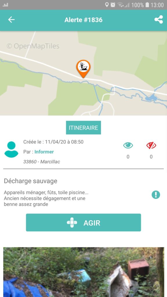 carte décharge sauvage 33