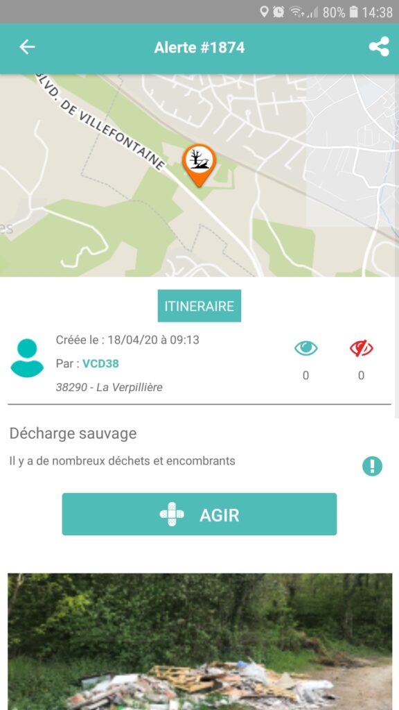 carte décharge sauvage 38