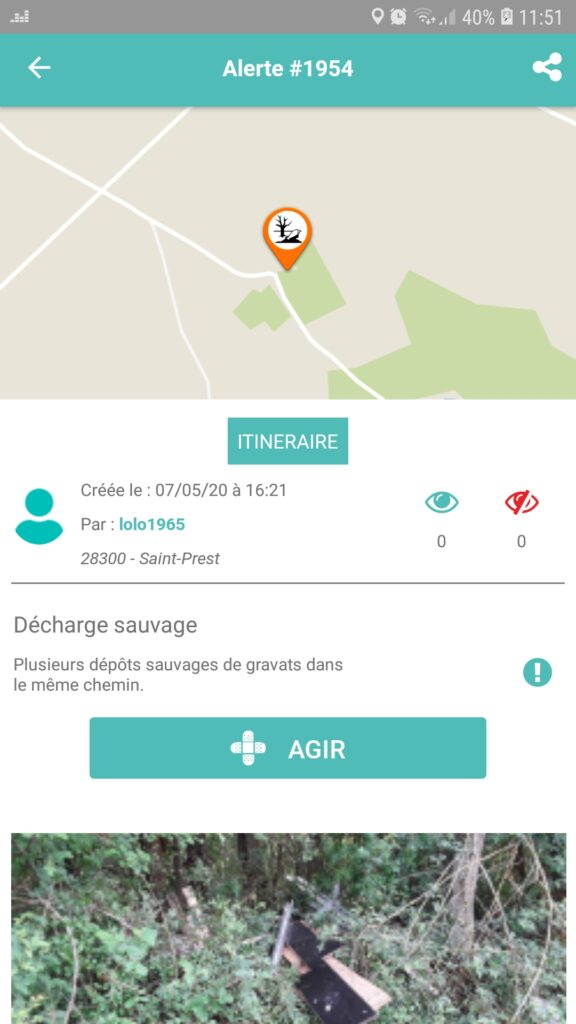 carte décharge sauvage 28
